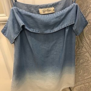 Jessica Simpson cold shoulder top